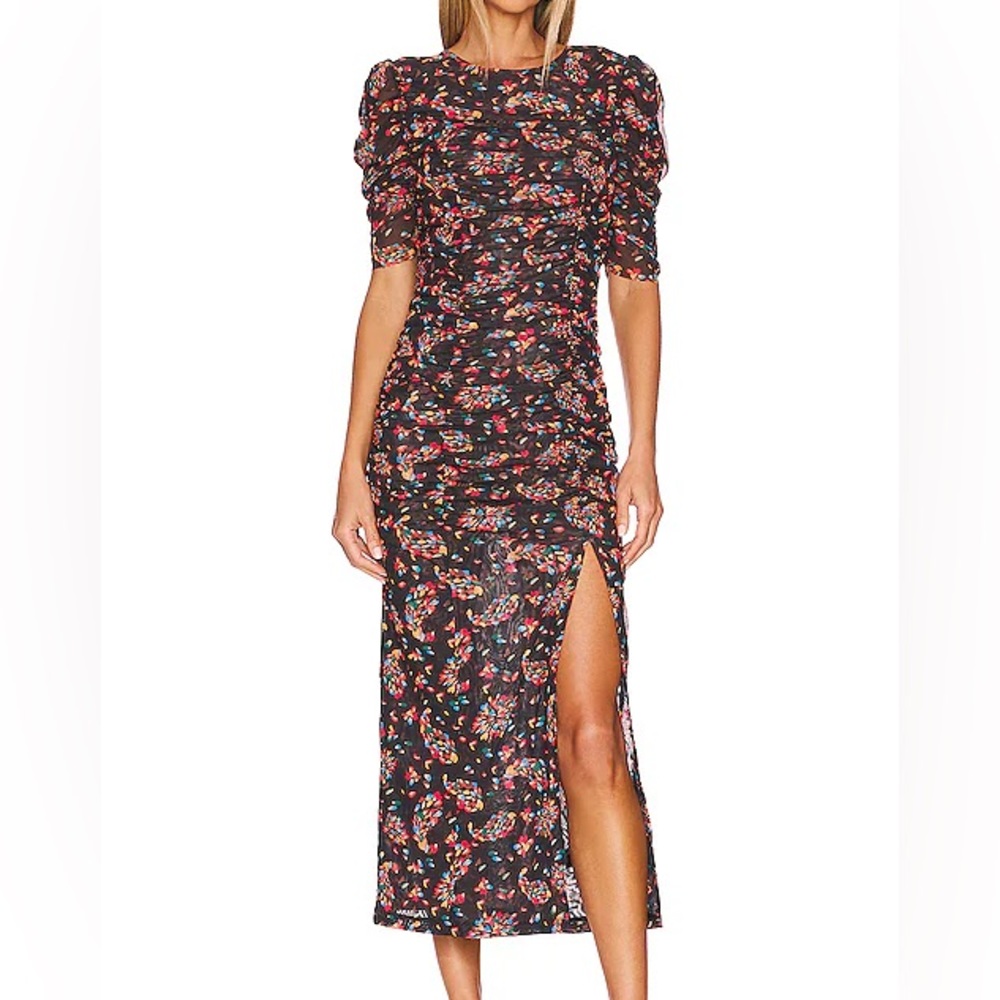 NWT Free People Brielle Midi Dress in Twilight Combo